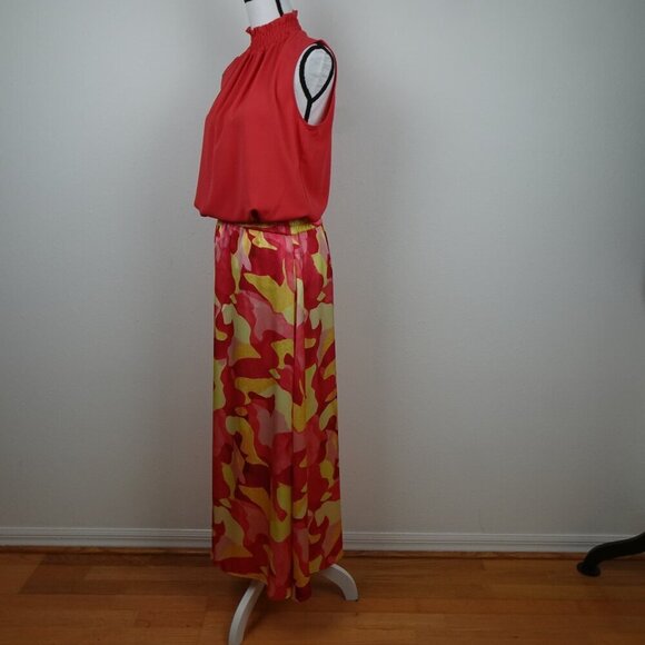 Ming Wang Skirt & Top Set Outfit Women's Size S Pink Yellow TWO Pieces Colorful - Picture 3 of 16